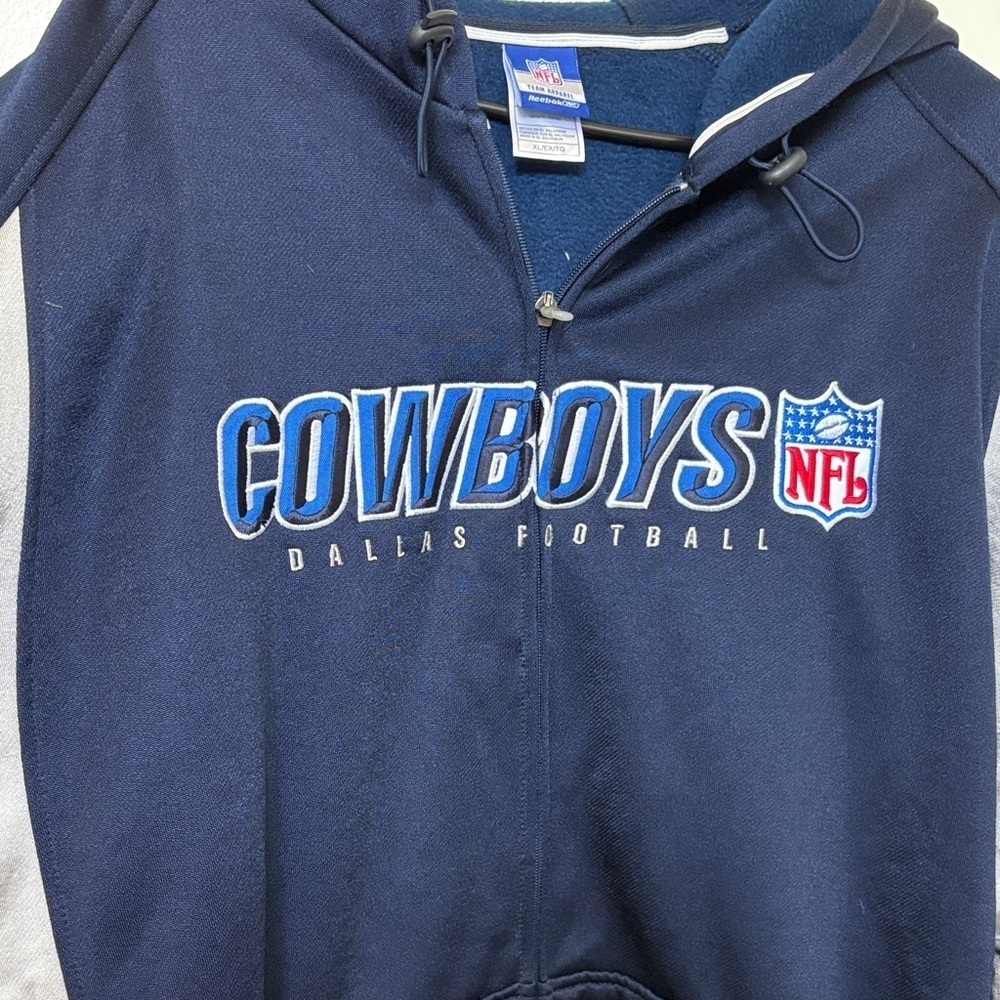 NFL Cowboys Navy and Gray Jacket - Picture 3 of 6